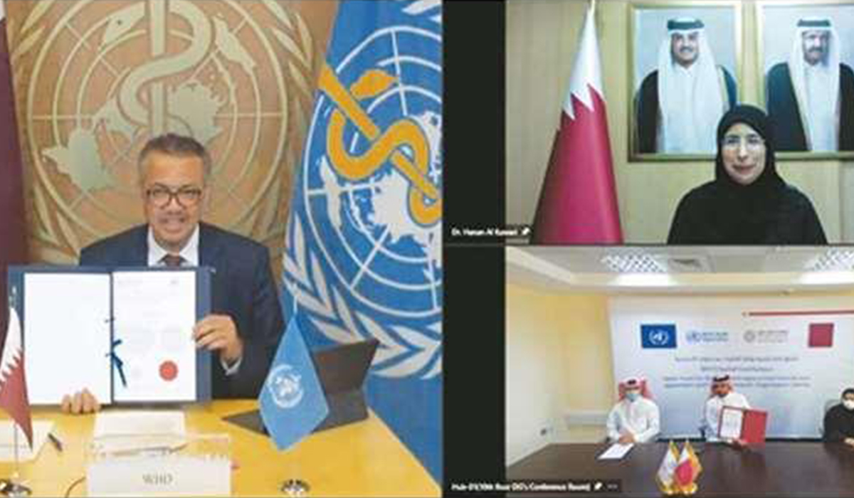 QFFD and WHO Join Hands in Signing a Core Contribution Agreement